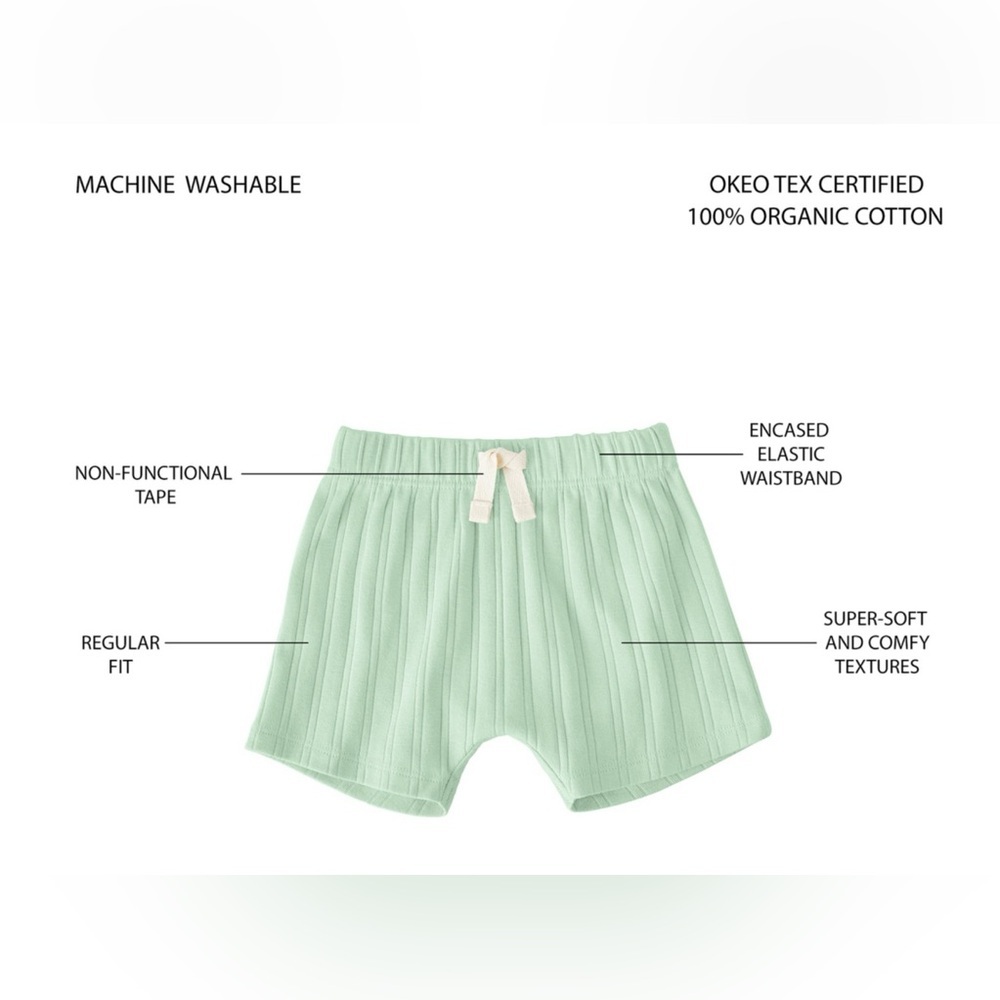 Baby 3-Pack Organic
Cotton Bloomer Short - Picture 2 of 6